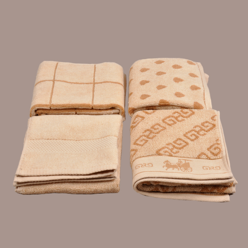 Asciugamano Jacquard in cotone colorato naturale